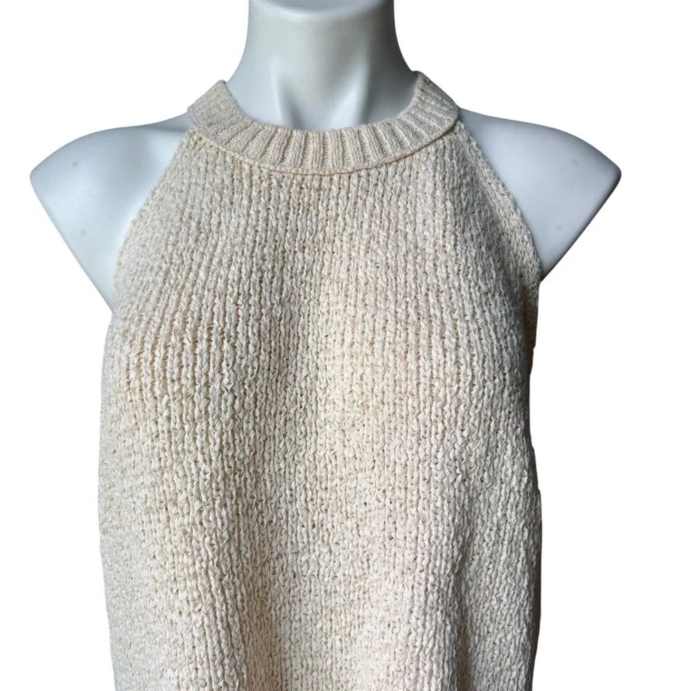 J. Crew High-neck Sweater Tank in Ecru, Sz L - Picture 11 of 16